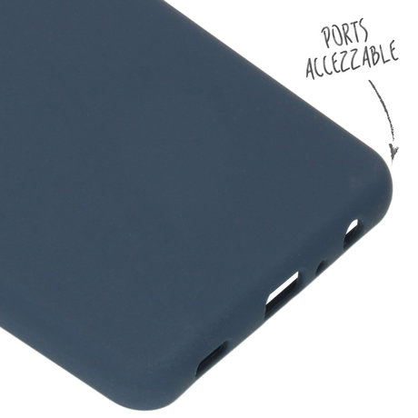 Accezz Liquid Silicone Backcover Samsung Galaxy A72 - Donkerblauw (D)