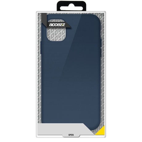 Accezz Liquid Silicone Backcover Samsung Galaxy A72 - Donkerblauw (D)