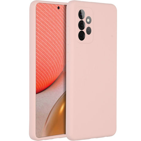 Accezz Liquid Silicone Backcover Samsung Galaxy A72 - Roze (D)