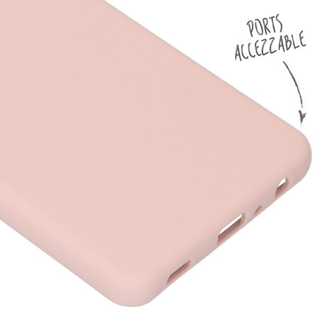 Accezz Liquid Silicone Backcover Samsung Galaxy A72 - Roze (D)