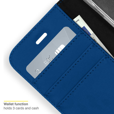Accezz Wallet Softcase Booktype Samsung Galaxy S21 FE - Donkerblauw (D)