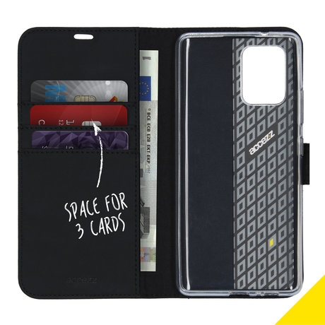 Accezz Wallet Softcase Booktype Samsung Galaxy S10 Lite - Zwart (D)