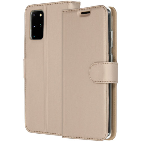 Accezz Wallet Softcase Booktype Samsung Galaxy S20 Plus - Goud (D)