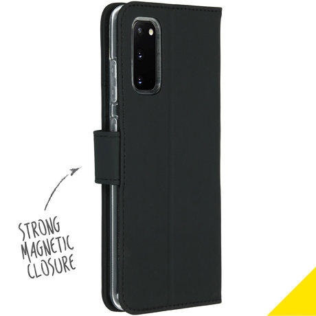 Accezz Wallet Softcase Booktype Samsung Galaxy S20 - Zwart (D)