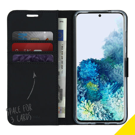 Accezz Wallet Softcase Booktype Samsung Galaxy S20 - Zwart (D)