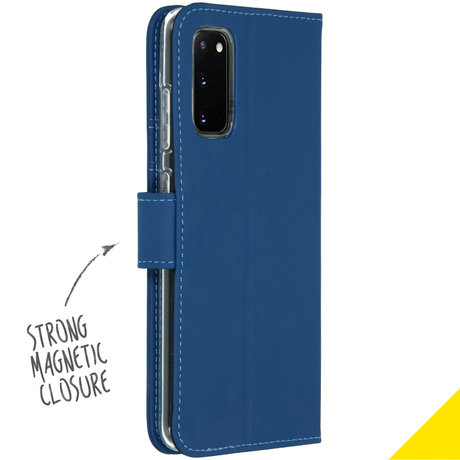 Accezz Wallet Softcase Booktype Samsung Galaxy S20 - Blauw (D)