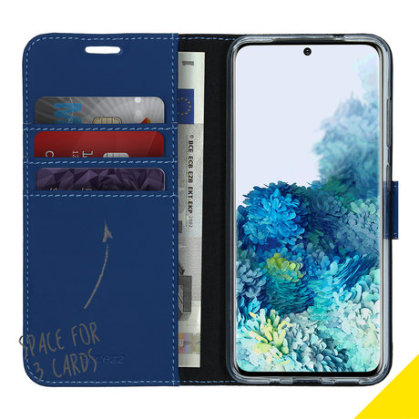 Accezz Wallet Softcase Booktype Samsung Galaxy S20 - Blauw (D)