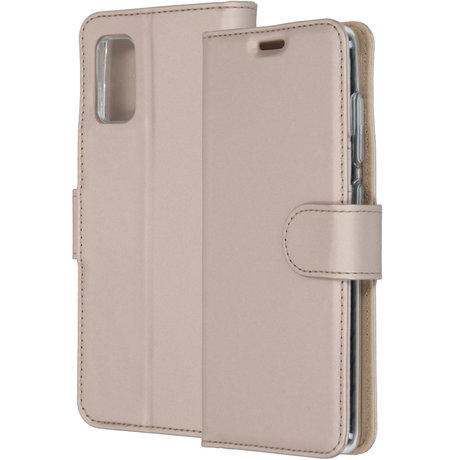 Accezz Wallet Softcase Booktype Samsung Galaxy A41 - Goud (D)
