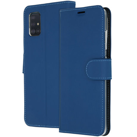 Accezz Wallet Softcase Booktype Samsung Galaxy A51 - Donkerblauw (D)