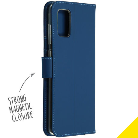 Accezz Wallet Softcase Booktype Samsung Galaxy A71 - Blauw (D)