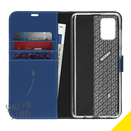 Accezz Wallet Softcase Booktype Samsung Galaxy A71 - Blauw (D)