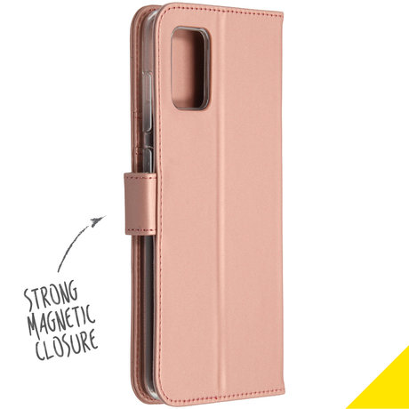 Accezz Wallet Softcase Booktype Samsung Galaxy A71 - Rosé Goud (D)