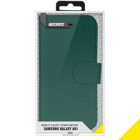 Accezz Wallet Softcase Booktype Samsung Galaxy A51 - Groen (D)