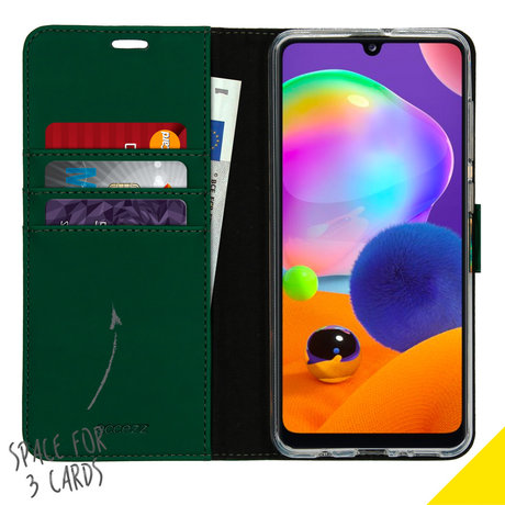 Accezz Wallet Softcase Booktype Samsung Galaxy A31 - Groen (D)