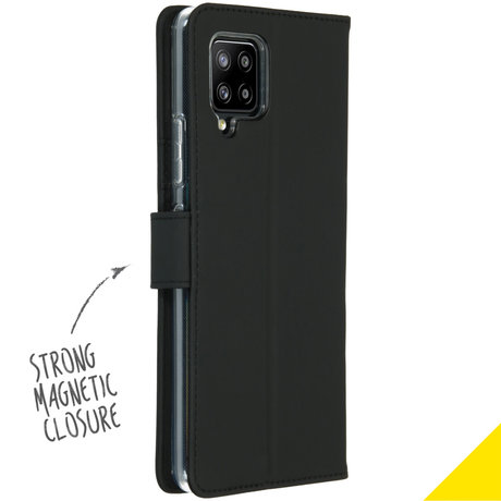 Accezz Wallet Softcase Booktype Samsung Galaxy A42 - Zwart (D)