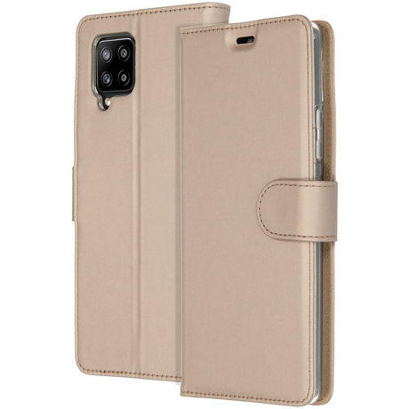 Accezz Wallet Softcase Booktype Samsung Galaxy A42 - Goud (D)