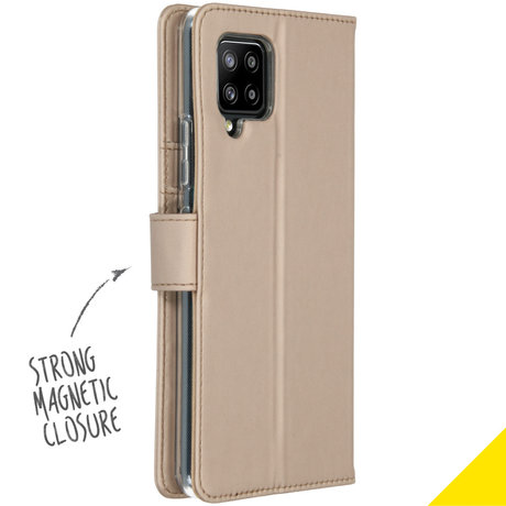 Accezz Wallet Softcase Booktype Samsung Galaxy A42 - Goud (D)