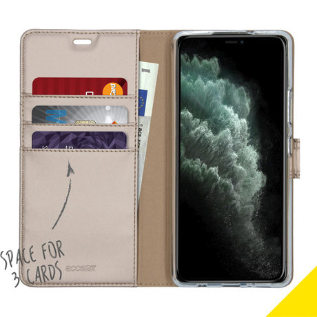 Accezz Wallet Softcase Booktype Samsung Galaxy A42 - Goud (D)