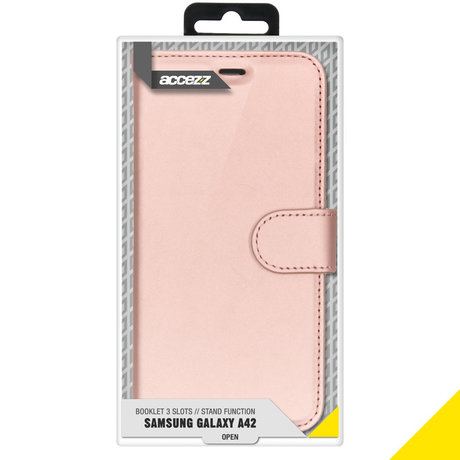 Accezz Wallet Softcase Booktype Samsung Galaxy A42 - Rosé Goud (D)