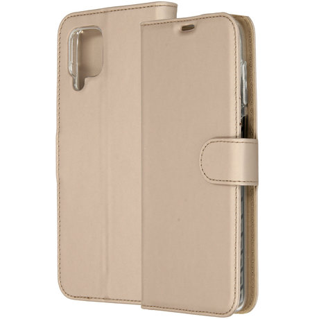 Accezz Wallet Softcase Booktype Samsung Galaxy A12 - Goud (D)