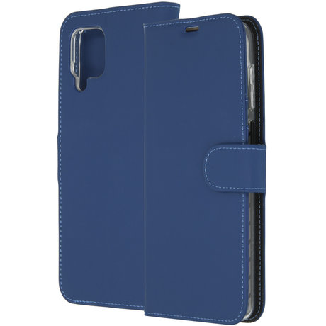 Accezz Wallet Softcase Booktype Samsung Galaxy A12 - Donkerblauw (D)