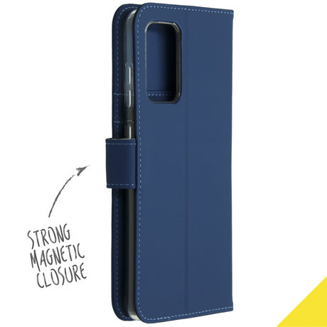 Accezz Wallet Softcase Booktype Samsung Galaxy A72 - Donkerblauw (D)