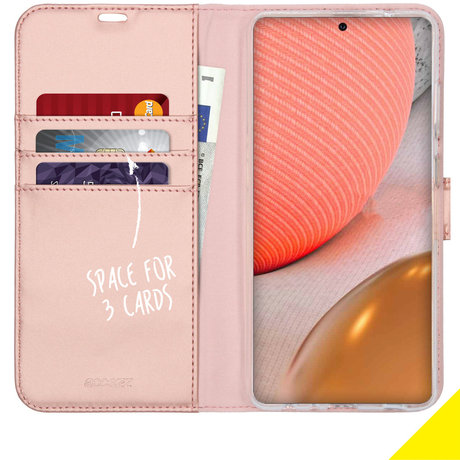 Accezz Wallet Softcase Booktype Samsung Galaxy A72 - Rosé Goud (D)