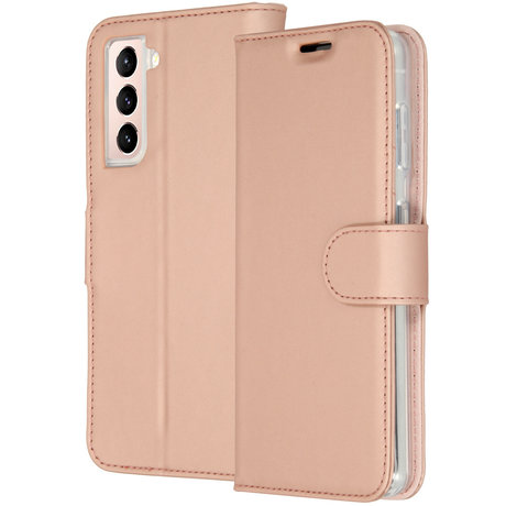 Accezz Wallet Softcase Booktype Galaxy S21 Plus - Rosé Goud (D)