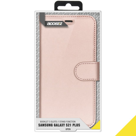 Accezz Wallet Softcase Booktype Galaxy S21 Plus - Rosé Goud (D)