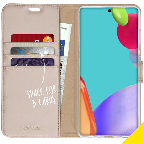 Accezz Wallet Softcase Booktype Galaxy A52(s) (5G/4G) - Goud (D)