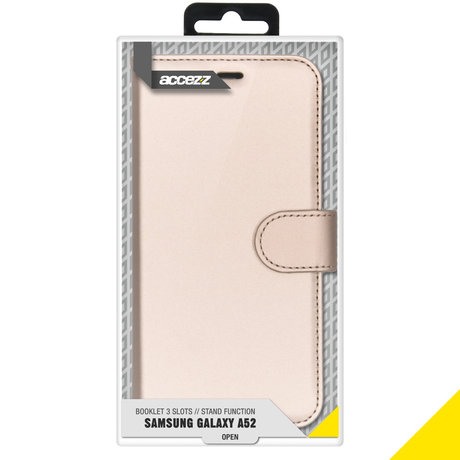 Accezz Wallet Softcase Booktype Galaxy A52(s) (5G/4G) - Goud (D)