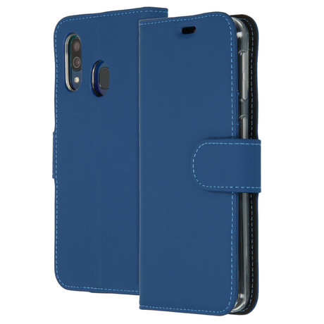 Accezz Wallet Softcase Booktype Samsung Galaxy A40 - Blauw (D)