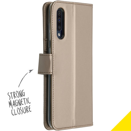 Accezz Wallet Softcase Booktype Samsung Galaxy A50 / A30s - Goud (D)