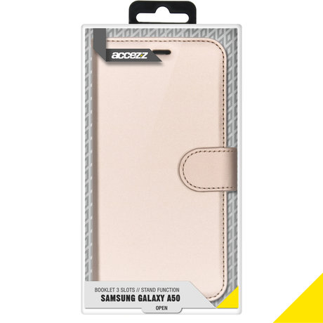Accezz Wallet Softcase Booktype Samsung Galaxy A50 / A30s - Goud (D)