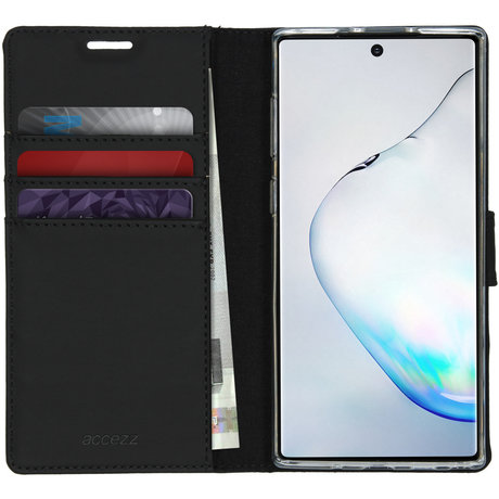 Accezz Wallet Softcase Booktype Samsung Galaxy Note 10 - Zwart (D)