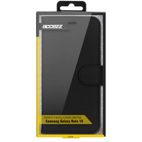 Accezz Wallet Softcase Booktype Samsung Galaxy Note 10 - Zwart (D)