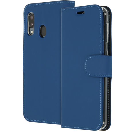 Accezz Wallet Softcase Booktype Samsung Galaxy A20e - Donkerblauw (D)