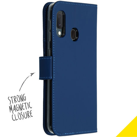 Accezz Wallet Softcase Booktype Samsung Galaxy A20e - Donkerblauw (D)