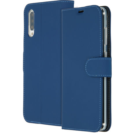 Accezz Wallet Softcase Booktype Samsung Galaxy A70 - Donkerblauw (D)