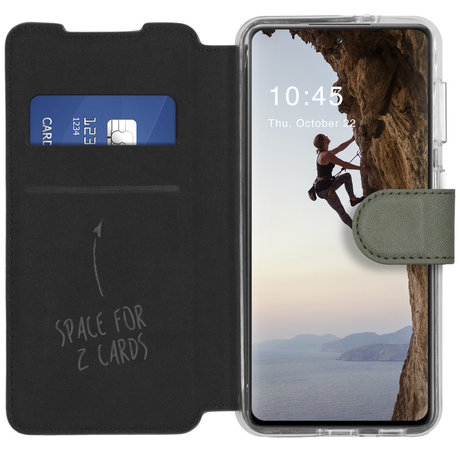 Accezz Xtreme Wallet Booktype Samsung Galaxy S21 FE - Lichtgroen (D)