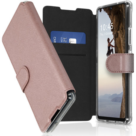Accezz Xtreme Wallet Booktype Samsung Galaxy A42 - Rosé Goud (D)