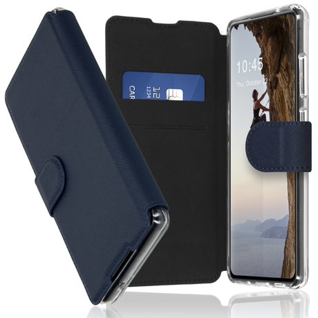 Accezz Xtreme Wallet Booktype Samsung Galaxy S21 - Donkerblauw (D)