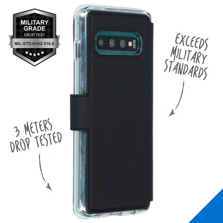 Accezz Xtreme Wallet Booktype Samsung Galaxy S10 - Zwart (D)