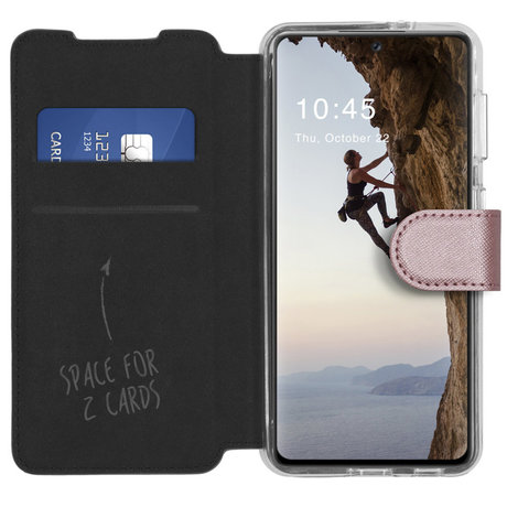 Accezz Xtreme Wallet Booktype Samsung Galaxy A72 - Rosé Goud (D)