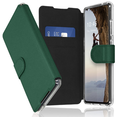 Accezz Xtreme Wallet Booktype Samsung Galaxy A72 - Donkergroen (D)