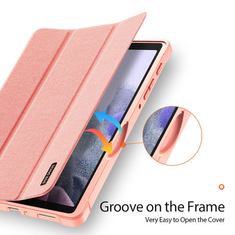 Dux Ducis Domo Bookcase Samsung Galaxy Tab A7 Lite - Rosé Goud (D)