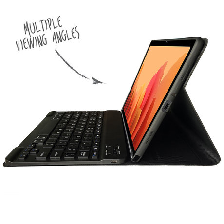 Accezz AZERTY Bluetooth Keyboard Bookcase Samsung Galaxy Tab A7 (D)