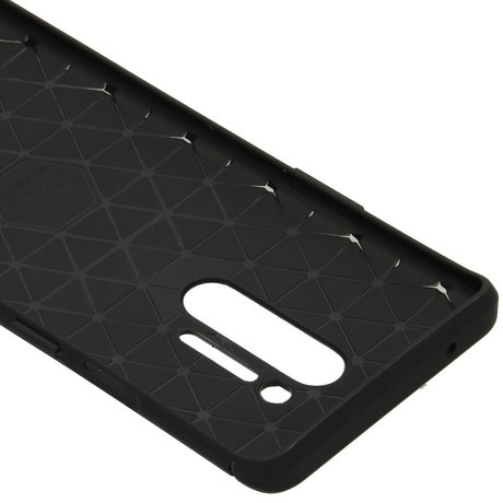 Brushed Backcover OnePlus 8 Pro - Zwart (D)