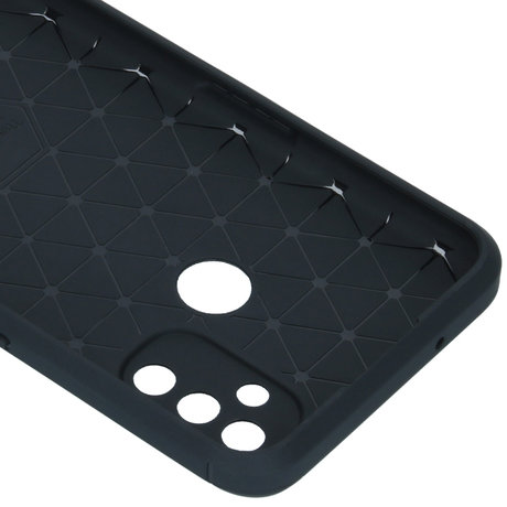Brushed Backcover OnePlus Nord N100 - Zwart (D)