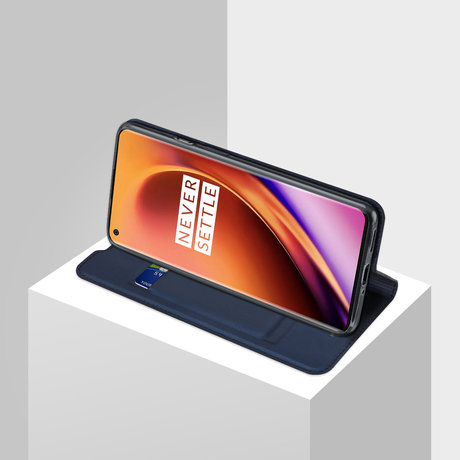 Dux Ducis Slim Softcase Booktype OnePlus 8 Pro - Donkerblauw (D)